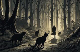 cats following a person in a dream