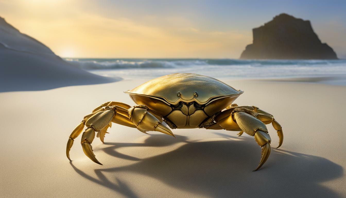 crab walking on sand spiritual dream
