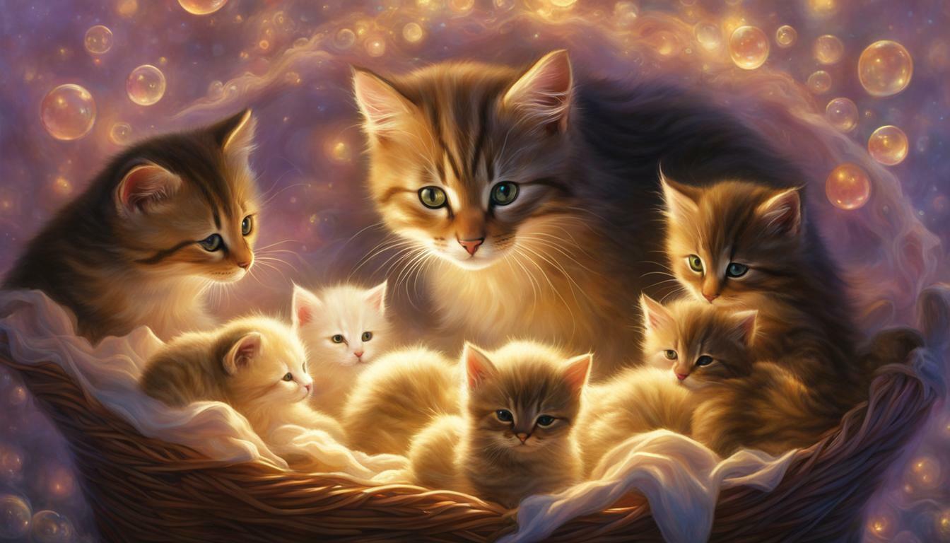 Seeing cat giving birth to kittens in dream