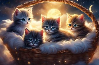 fluffy kittens in a basket spiritual dream