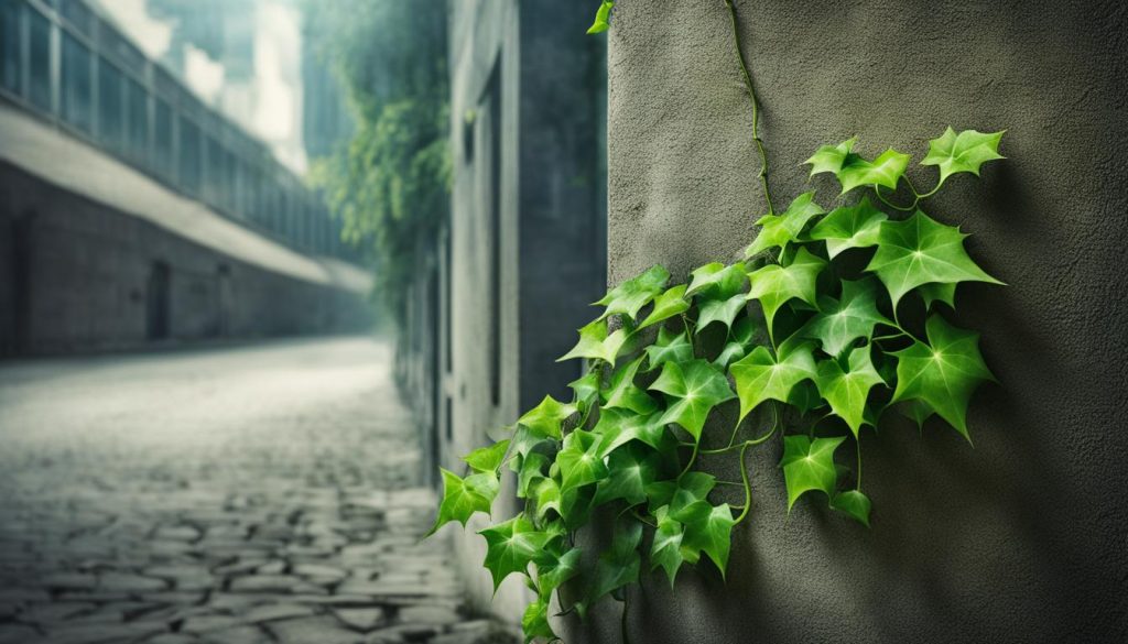 Ivy symbolizing resilience and growth Ivy symbolizing resilience and growth