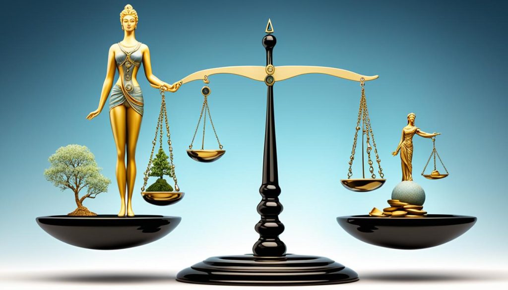 balance between material success and spiritual fulfillment