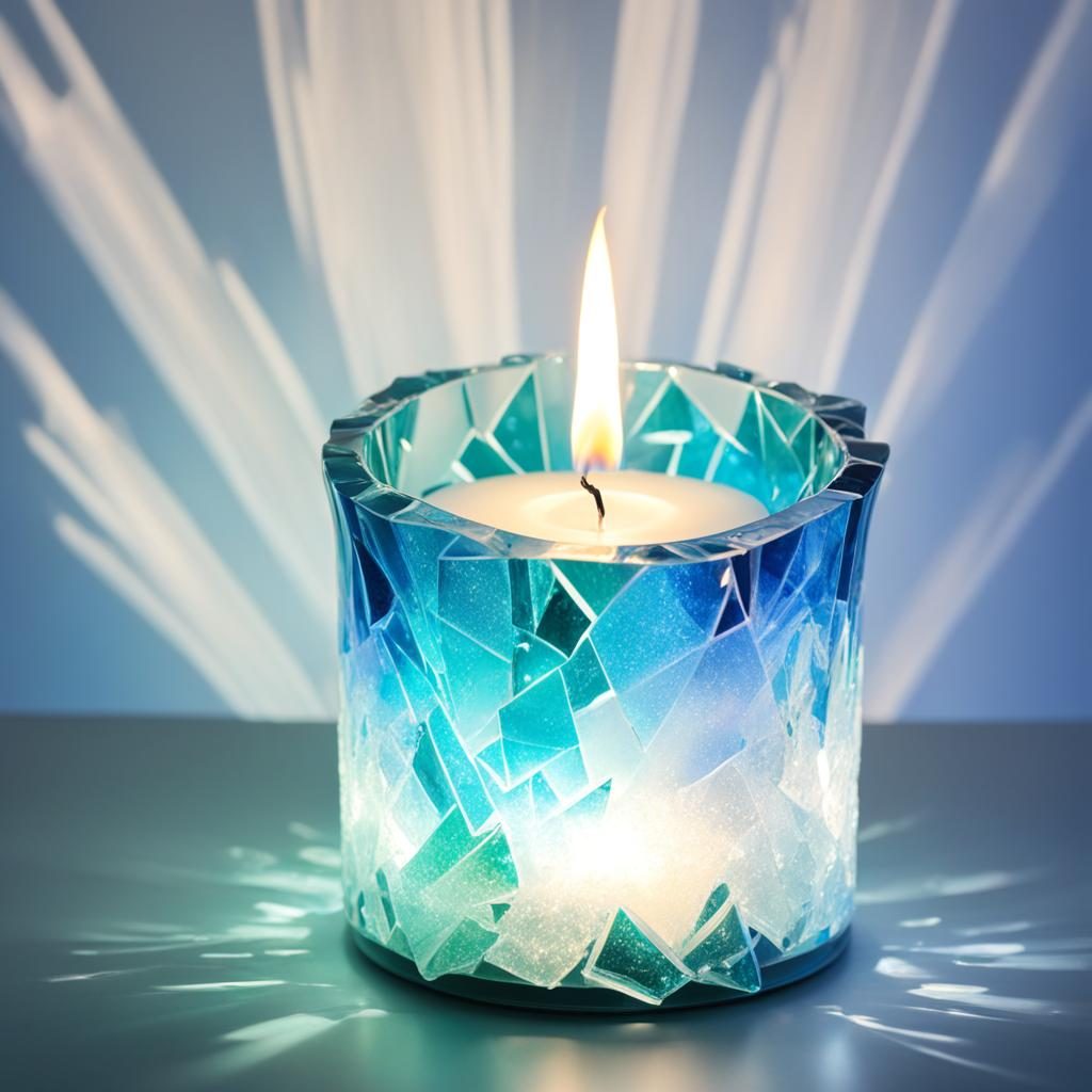 Mystical Views on Shattered Candle Holders Mystical Views on Shattered Candle Holders