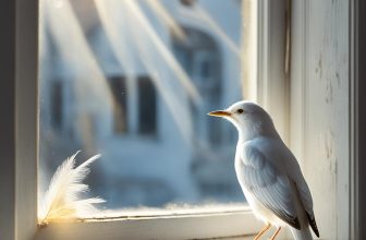 dream of white bird in house