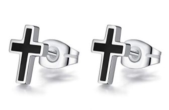 8 Stylish Gold and Black Spiritual Earrings for Men