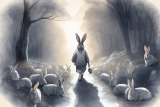 Spiritual meaning of rabbit walking beside you in a dreaming