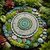 Handcrafted Spiritual Garden Stepping Stones for Serenity