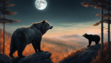 Spiritual Meaning of Bears and Wolf in a Dream